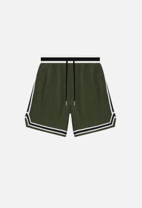 Corduroy Game Shorts / Olive