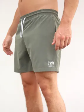 Initial Swim Shorts - Olive