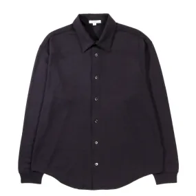 LADY WHITE CO. WOOL BUTTON UP DARK PURPLE